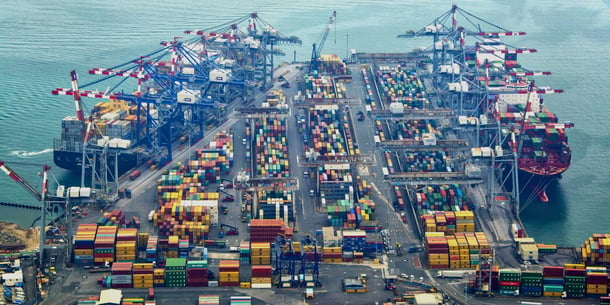 What is a container terminal, and how does it operate?